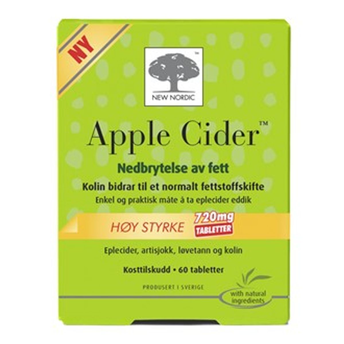 New nordic eplecider eddik 60tab