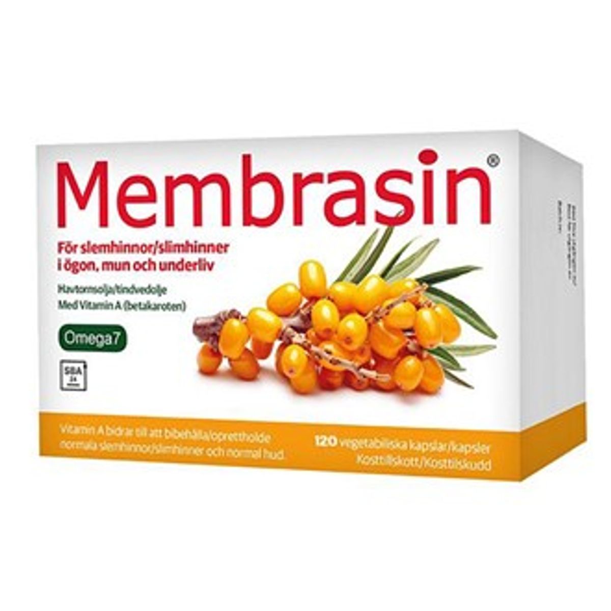 Membrasin omega-7 m/tindvedbær 120kap