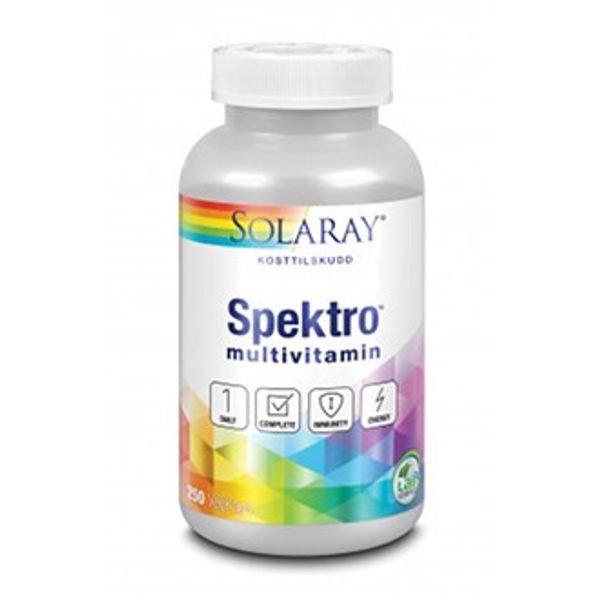 Hovedbilde Solaray spektro multi vitamin 250 kap